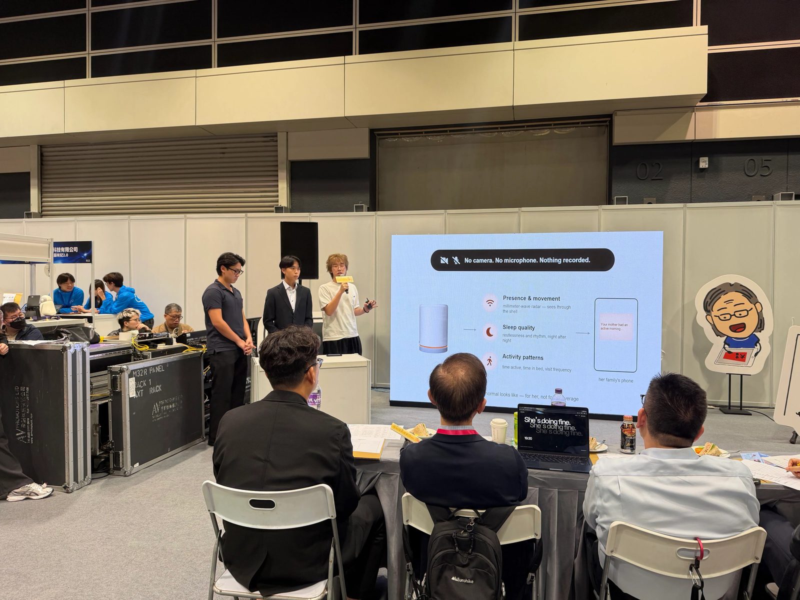 日本高中生在灣仔會展以英語 Pitch